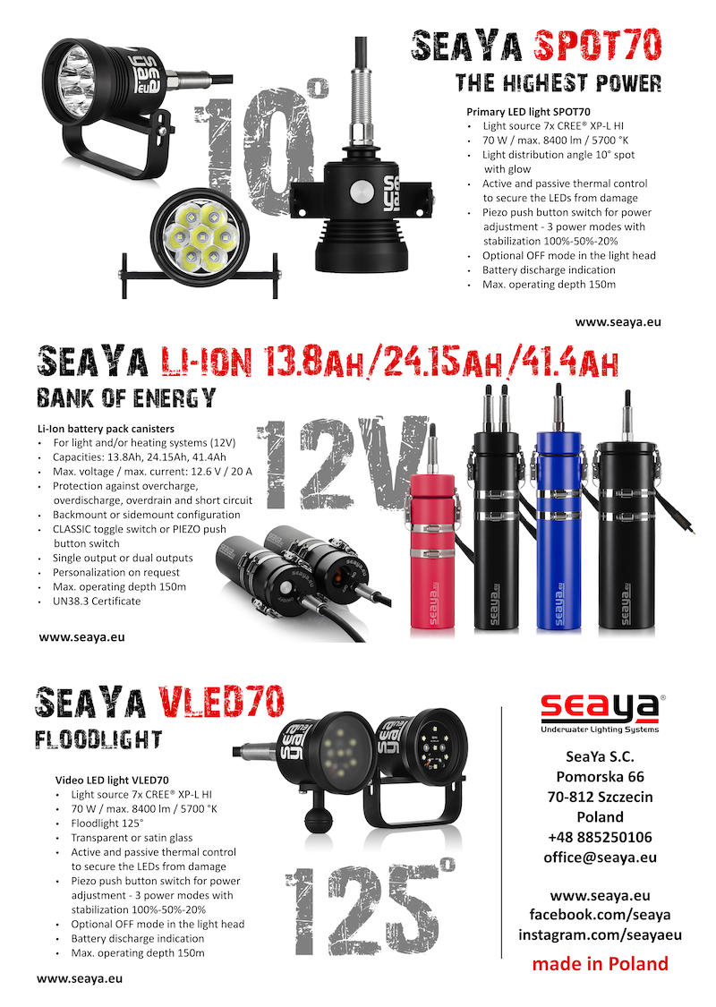 Into Abyss Technical Diving SeaYa Underwater Lighting Systems